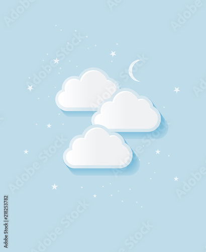 Light Blue Sky Cartoon Background