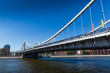 Bridge over Moscow-river. Russia.