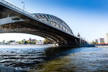 Obraz premium Bridge over Moscow-river. Russia.