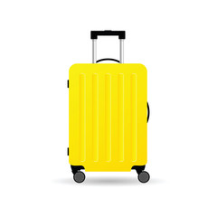 travel bag yellow illustration