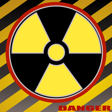 Radioactive Sign, Vector Illustration.