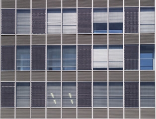 Facade of a modern apartment building.