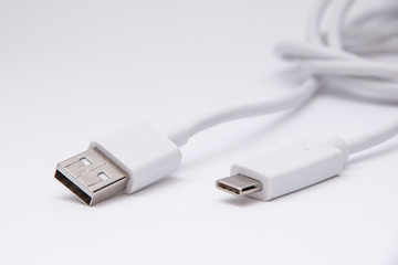 USB type C to type B charging cable for phone