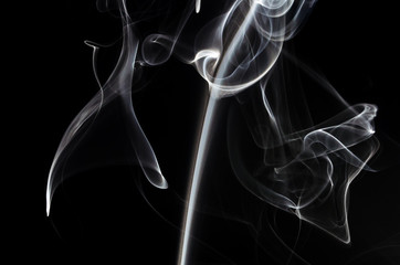 Nature Abstract: The Delicate Beauty and Elegance of a Wisp of Smoke