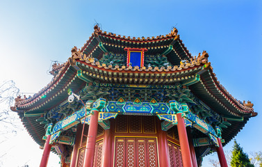 Fototapeta premium Zhoushang Pagoda Jingshan Park Beijing China