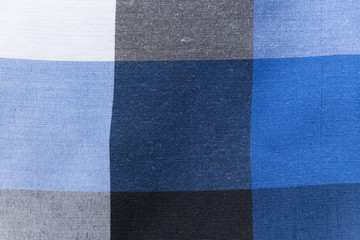 Fototapeta premium Mottled fabric denim style fine stuff soft material different tones of blue