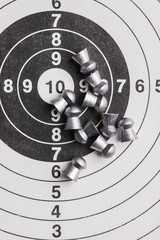 Lead airgun pellets.