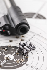 Lead airgun pellets.