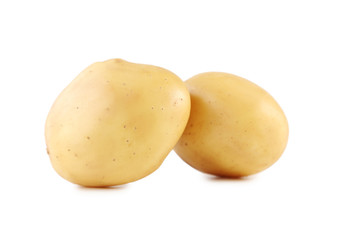 Potatoes isolated on a white background
