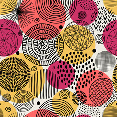 Template seamless geometric abstract pattern. Can be used on packaging paper, fabric, background for different images, etc.