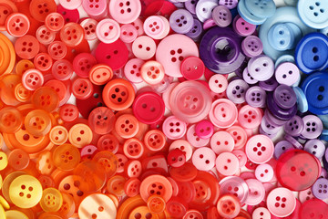 Colorful sewing buttons background