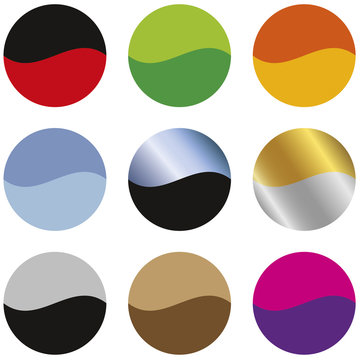 &Eacute;TIQUETTE RONDE YIN YANG