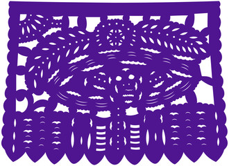 Papel picado dia de los muertos