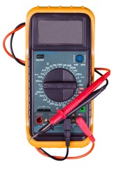 Electronic Multimeter With Cables - Isolated