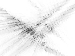 Abstract background element. Fractal graphics 3d illustration. Visualisation and information technology concept. White texture.