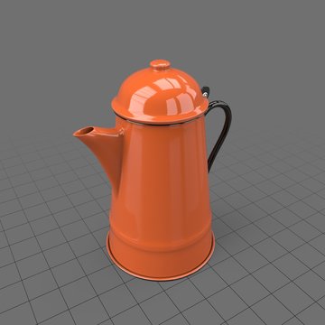 Enamel coffee pot