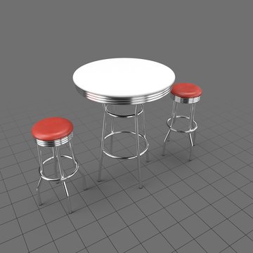 Diner table with stools