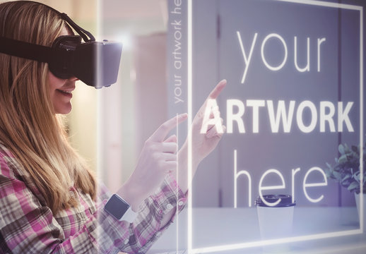 Virtual Reality Screen Mockup