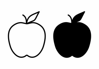 Black and white apples