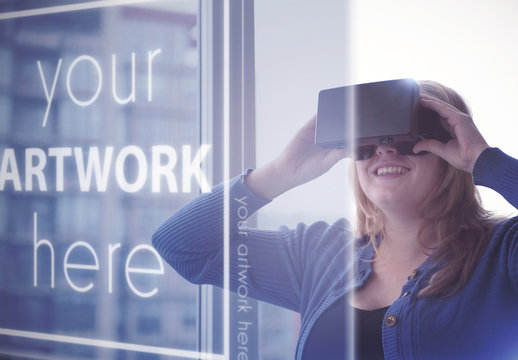 Virtual Reality Screen Mockup