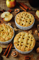 Apple pies with different design