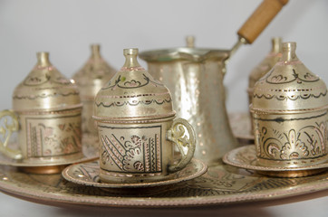 Fototapeta na wymiar Turkish Coffee Set