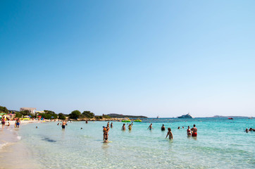 Obraz premium Plage de Reina Bianca en Sardaigne