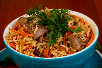Uzbek traditional plov