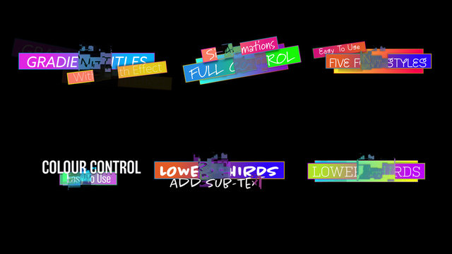 Gradient Glitch Titles