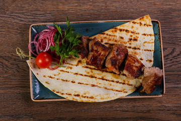 Pork kebab barbeque
