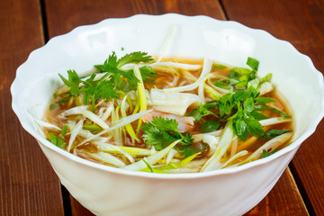 Cold Vietnam chicken soup