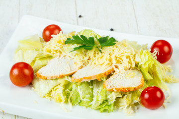 Caesar salad with chicken