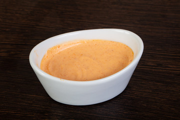 Appetizing spicy sauce