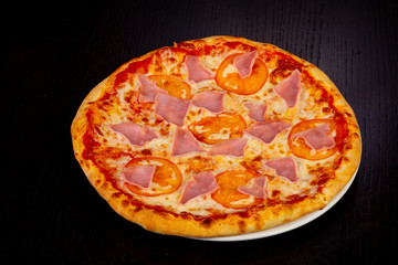 Delicious Prosciutto pizza