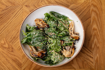 Oyster mushroom salad