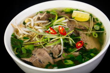 Vietnamese cuisine Pho Bo soup