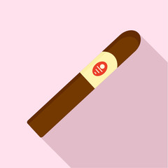 Royale cigar of cuba icon. Flat illustration of royale cigar of cuba vector icon for web design