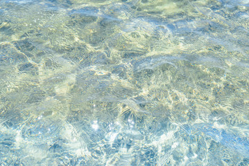 sea water surface in sunlights