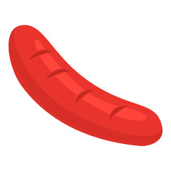 Eco fresh sausage meat icon. Isometric of eco fresh sausage meat vector icon for web design isolated on white background