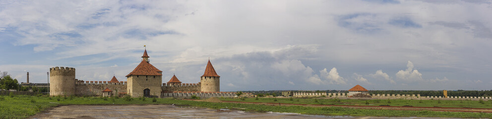 Fototapeta na wymiar Bender fortress. An architectural monument of Eastern Europe. The Ottoman citadel.