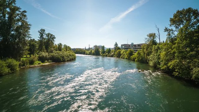 Running river timelapse