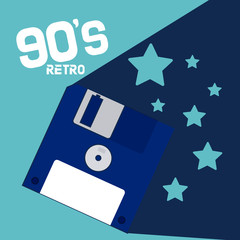 Retro-Cartoons der 90er Jahre © Stockgiu