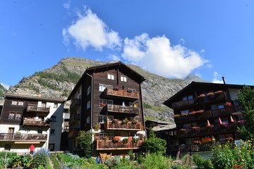 Bergdorf Zermatt im Kanton Wallis