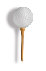 golf ball on a tee