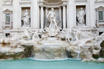 Fototapeta na wymiar Fontana di Trevi or Travi Fountain, Piazza di Trevi, Rome, Italy