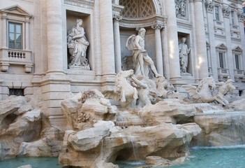 Fontana di Trevi or Travi Fountain, Piazza di Trevi, Rome, Italy