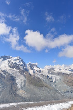Gebirgsmassiv Monte Rosa in den Walliser Alpen 
