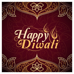 Happy Diwali celebration card