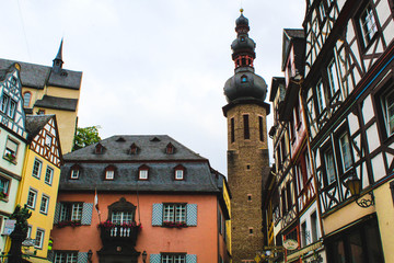 Altstadt an der Moselpromenade in Cochem