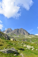 Fototapeta na wymiar Klein Furkahorn in den Urner Alpen Kanto Wallis und Uri 